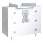 Chest of Drawers-Changing table Polar White