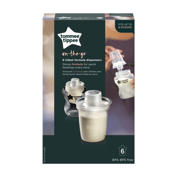 Tommee Tippee Milk Powder Dispensers, 6 Pack