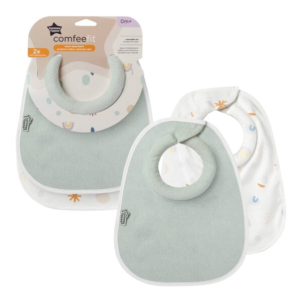 CTN MILK FEEDIN BIB X 2 BLUE - Image 2
