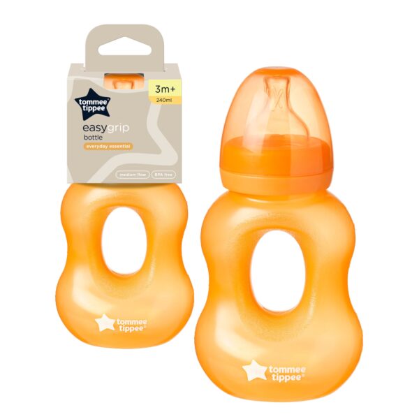 BASICS WIDE NECK EASIGRIP BOTTLE ORANGE - Image 2