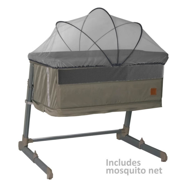 Baby Cot Side to Side Plus 2in1 Stone - Image 4