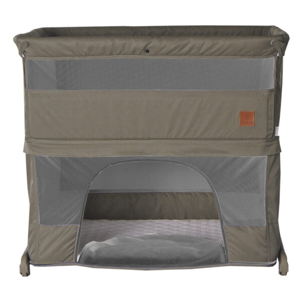 Baby Cot Side to Side Plus 2in1 Stone - Image 2