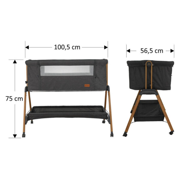 Baby Cot Crystal Graphite - Image 5