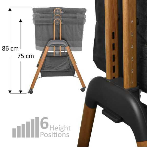 Baby Cot Crystal Graphite - Image 7