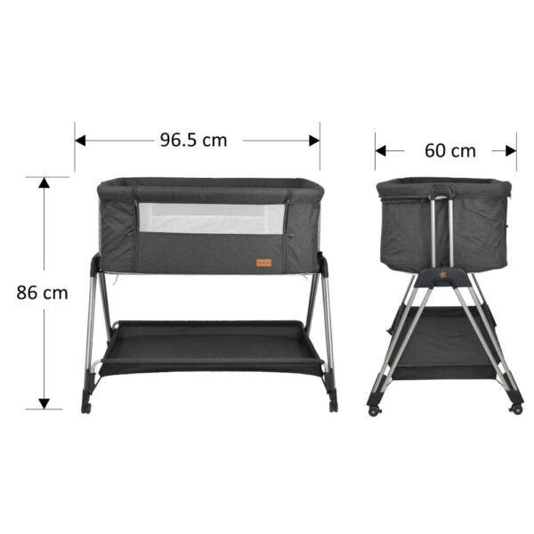Baby Cot Pearl Graphite - Image 3