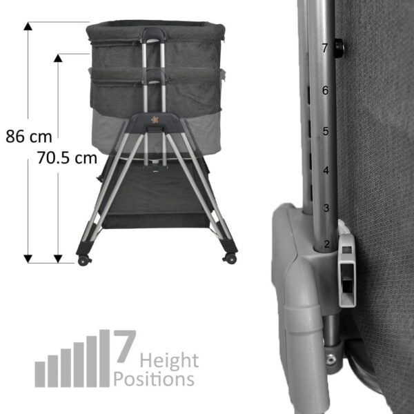 Baby Cot Pearl Graphite - Image 4