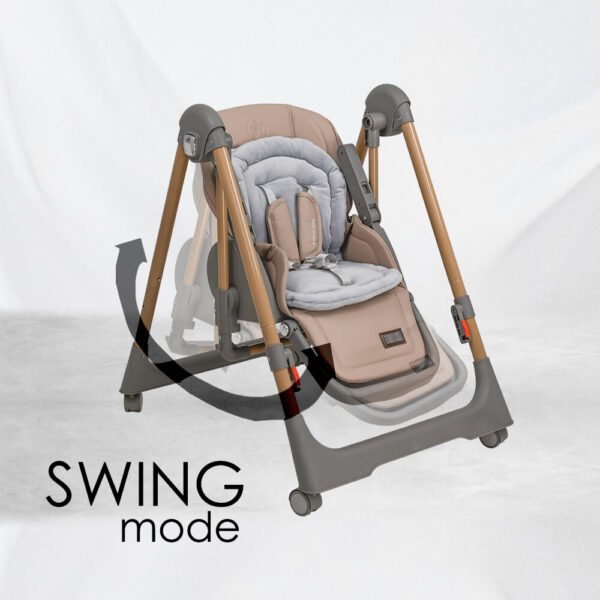 High chair-Swing Nuovo 2in1 Mocha - Image 3