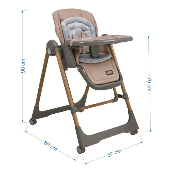 High chair-Swing Nuovo 2in1 Mocha - Image 4