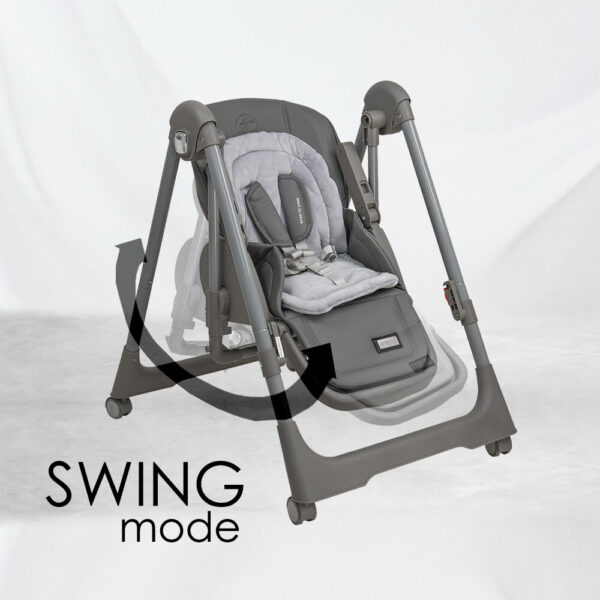 High chair-Swing Nuovo 2in1 Grey - Image 5