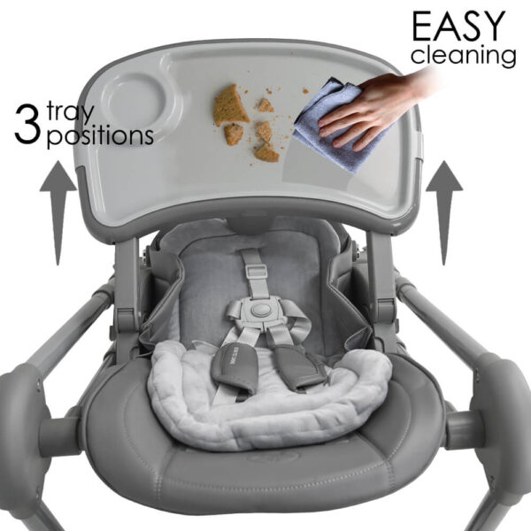 High chair-Swing Nuovo 2in1 Grey - Image 8