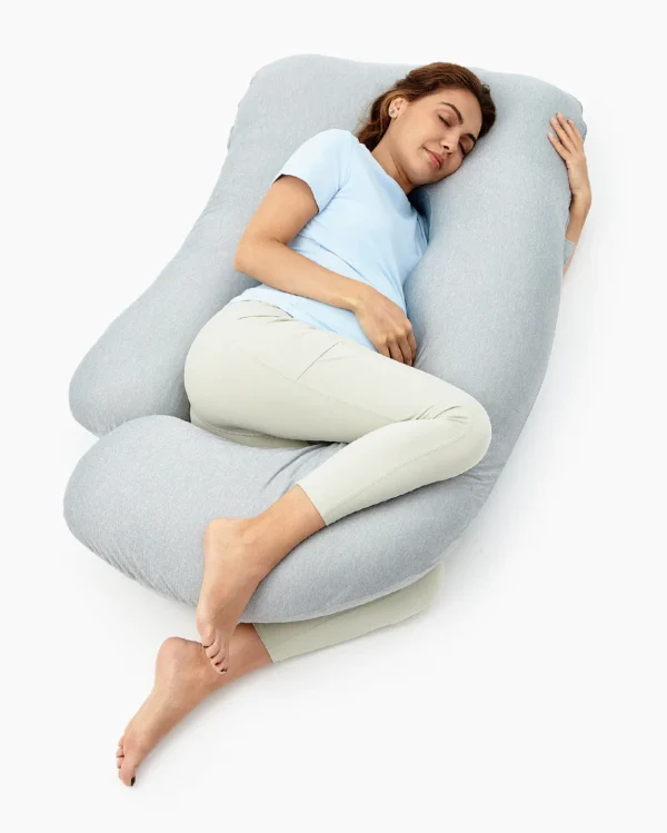 U Shaped Cooling Fabric Pregnancy Pillow - Image 4